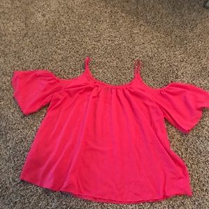 French Connection cold shoulder blouse size S.